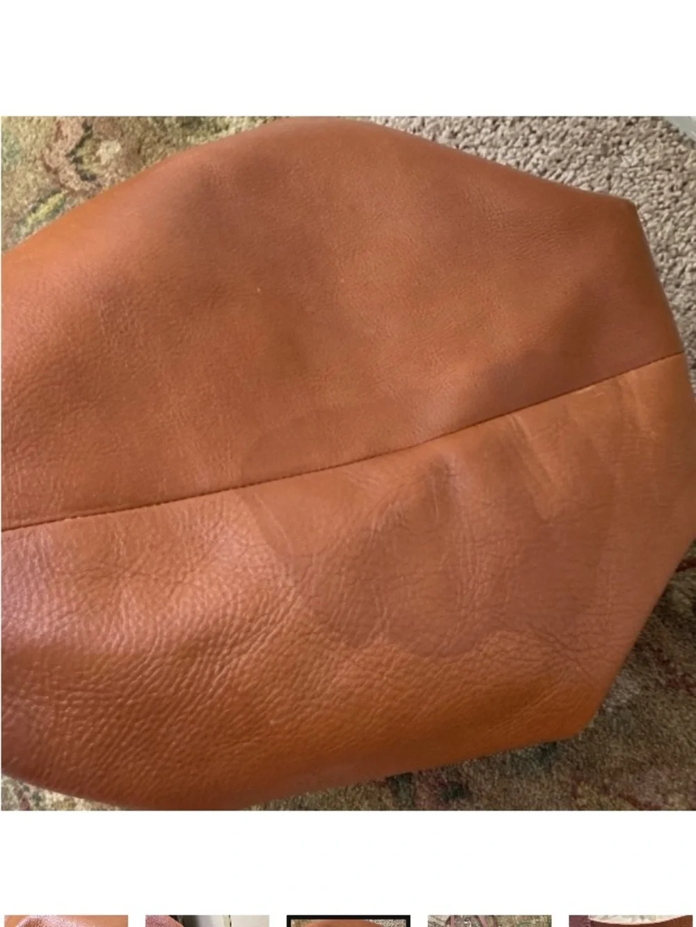 MADEWELL Large Genuine Leather Tote Bag.